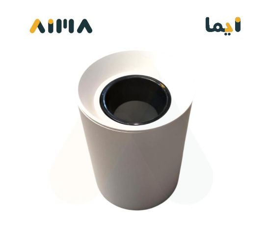 صورة سلندر المنيوم متحرك مانع توهج مفرد اسود و ابيض